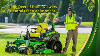 How To Adjust Neutral Creep  John Deere Z900EMR and Z994R ZTrak™ [upl. by Emrich185]