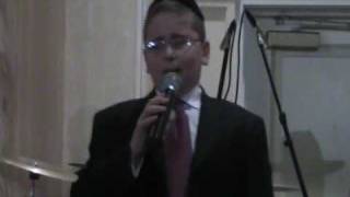 Dovid Dachs Sings Hamalach Hagoel with Shira Choir at a Chupa With Shloime Dachs Orchestrawmv [upl. by Medeah]