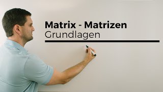 Matrix Matrizen Grundlagen Koeffizienten Multiplikation  Mathe by Daniel Jung [upl. by Nuahsad]