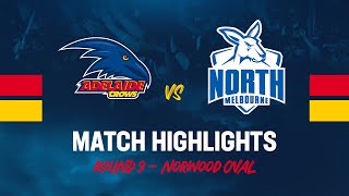 AFLW Highlights R9 v North Melbourne [upl. by Nerradal815]