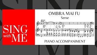 Ombra mai fu  Accompaniment  High voices  Serse  Handel [upl. by Traci]