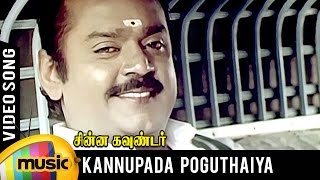 Kannupada Poguthaiya Video Song  Chinna Gounder Tamil Movie  Vijayakanth  Sukanya  Ilayaraja [upl. by Ollayos]