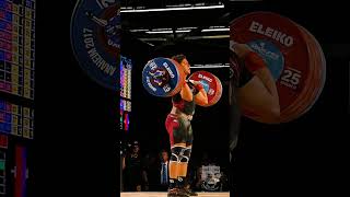 220kg Clean and Jerk by Fares Elbakh  Meso Hassona at 94kg [upl. by Hummel]