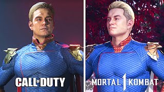 Call of Duty vs MortaL Kombat  Homelander Graphic amp Voices Comparison [upl. by Jojo38]