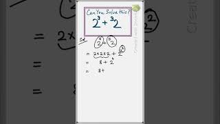 Exponential amp Tetration Problem maths mathematics exponents tetration matholympiadproblem [upl. by Latin22]