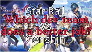 Why the Honkai Star Rail dev team does a better job than the Genshin Impact dev team [upl. by Eisset]