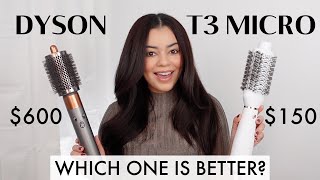 NEW Dyson AirWrap Large Round Brush VS NEW T3 Micro Airebrush [upl. by Mandle]