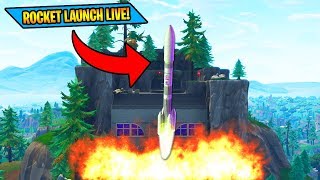 ROCKET LAUNCH COUNTDOWN amp REACTION Fortnite Battle Royale [upl. by Torey]