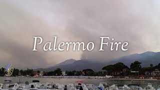 Požar Palermo Sicilija Mondello Fire Palermo Sicily MondelloIncendio Palermo Sicilia Mondello [upl. by Ignacius]