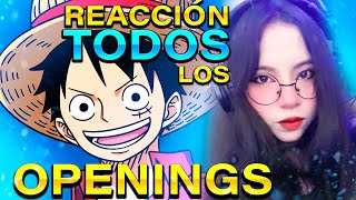 REACCIONANDO POR PRIMERA VEZ A TODOS LOS OPENINGS DE ONE PIECE  MI TOP 5 [upl. by Koo]