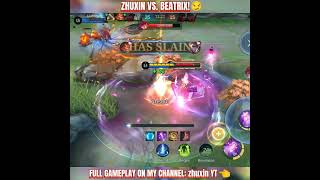 ZHUXIN VS BEATRIX MLBB🔥 mlbbshorts mlbbhighlights mlbbcreatorcamp mlbb shorts [upl. by Anelej]