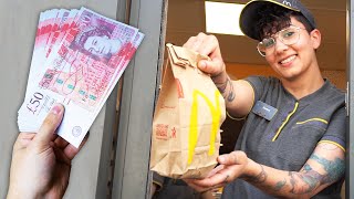 Tipping McDonalds Workers £1000 For The Best Cheeseburger [upl. by Sibella]