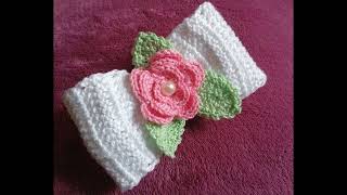 crochet headband for baby girl crochet headband new design [upl. by Damales]