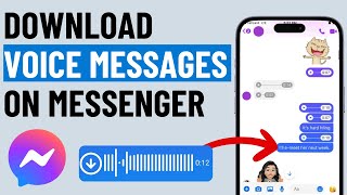 How to Download Facebook Messenger Voice Messages 2024 [upl. by Eirrehc]