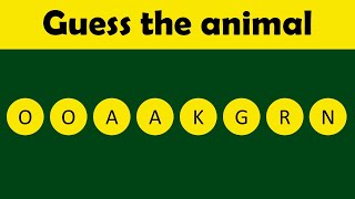 Guess The Animal Сheck your brain [upl. by Marta]