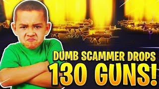 Dumb Scammer Drops His Crazy 130 Guns Scammer Gets Scammed Fortnite Save The World [upl. by Napas754]