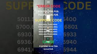 P09  Canon pixma printer error codes and causes printertroubleshooting canon pixma printer [upl. by Raleigh176]