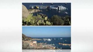 Cruiseschip Costa Concordia kapseist [upl. by Anialahs98]