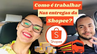 COMO É TRABALHAR NAS ENTREGAS DA SHOPEE 📦 [upl. by Narib541]