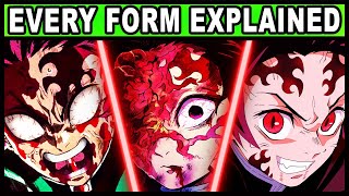 All of Tanjiros Forms and Their Powers Explained Demon Slayer Every Tanjiro Transformation [upl. by Alarice962]