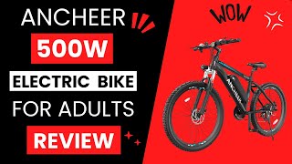 ANCHEER 500W Electric Bike for Adults Review [upl. by Aneej]