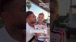 Sergio Ramos’ son wishes Toni Kroos a farewell via sergioramosIG shorts [upl. by Bertrand]