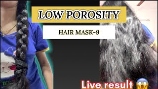 Low porosity hair mask9 live result 😱Tamil hair youtubevideo [upl. by Atirehs]