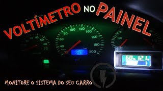 como instalar voltímetro no painel do carro faça você mesmo [upl. by Corabel]