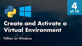 Install Python 38 on Windows 10  4 of 10  Create and Activate a Virtual Environment with Pipenv [upl. by Yardley970]