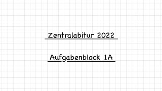 Grundkurs Abi 2022 Block 1A [upl. by Ramor]