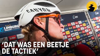 Dit zei Mathieu van der Poel na een aanvallende koers op het EK wielrennen 2024  WIELERFLITS [upl. by Eerased]