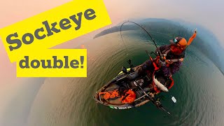 Kayak fishing for salmon [upl. by Ietta]