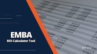 Why EMBA  ROI Calculation Tool [upl. by Eelanna]