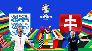 INGLATERRA VS ESLOVÁQUIA EM DIRETO OITAVOS DE FINAL EURO 2024 [upl. by Brewster]