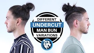 Different Undercut Man Bun Style Variations  Mens Long Hair [upl. by Wesley]