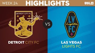 8192023  Detroit City FC vs Las Vegas Lights FC  Game Highlights [upl. by Jovi]