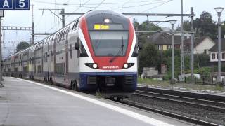 SBB Rail traffic  the station WinterthurGrueze 1 Aug 8 2013 Video 5 of 7 [upl. by Oecile]