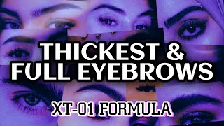 ☣️XT01 formula♛ Experimental PERFECT EYEBROWS Subliminal [upl. by Irep]