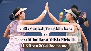 Aldila SutjiadiEna Shibahara vs Tereza MihalíkováOlivia Nicholls  US Open 2024 [upl. by Anatolio675]