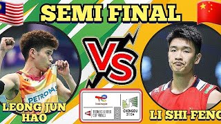 SF🇲🇾LEONG JUN HAO 🆚️ 🇨🇳LI SHI FENG‼️thomascup2024 [upl. by Hildegarde305]