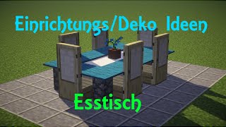 Minecraft EinrichtungsDeko Ideen 1  Esstisch DeutschGerman HD 60FPS [upl. by Werda877]