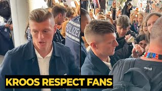 Germany fans went crazy waiting for hours to hunt Toni Kroos selfie and autograph  Football News [upl. by Nilkoorb]