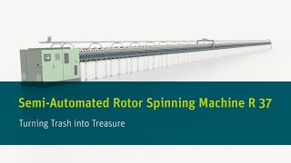 Rotor spinning machine R 37 [upl. by Jenkel]