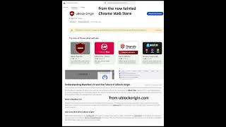 Chrome removes uBlock Origin support googlechrome [upl. by Hourigan]