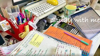 🐝 STUDY WITH ME  Background noiseno musicno break  ASMR  real time motivation [upl. by Marella440]