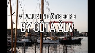 4K A walk by Göta älv Göteborg  Gothenburg  Sweden [upl. by Kihtrak]