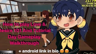 Tutorial Day Walkthrough  How to play Love amp Desire  Yandere Simulator Mod [upl. by Josh80]