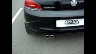 VW Scirocco 20 TDI Performance Exhaust by Cobra Sport Exhausts [upl. by Ardnek]