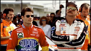 Jeff Gordon Vs Dale Earnhardt Rivals Mentor Legends Trailer nascar motorsport [upl. by Smada121]