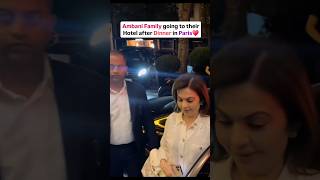 Spotted Ambani Parivaar for dinner in Paris ❤️  shorts ambani [upl. by Inalaeham]